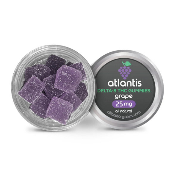 500mg D8 Grape Gummies