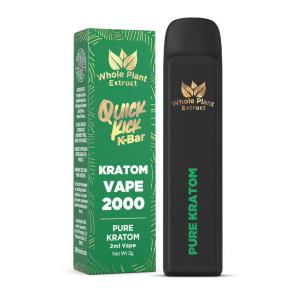 QK Kratom 2G Disposable Vape Pure | Blue Moon Hemp Wholesale