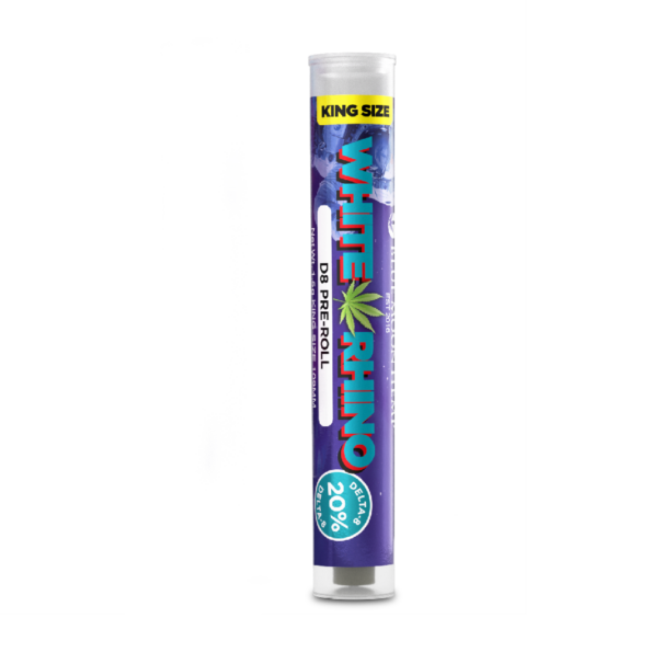 White Rhino Delta 8 PreRoll Blue Moon Hemp Wholesale