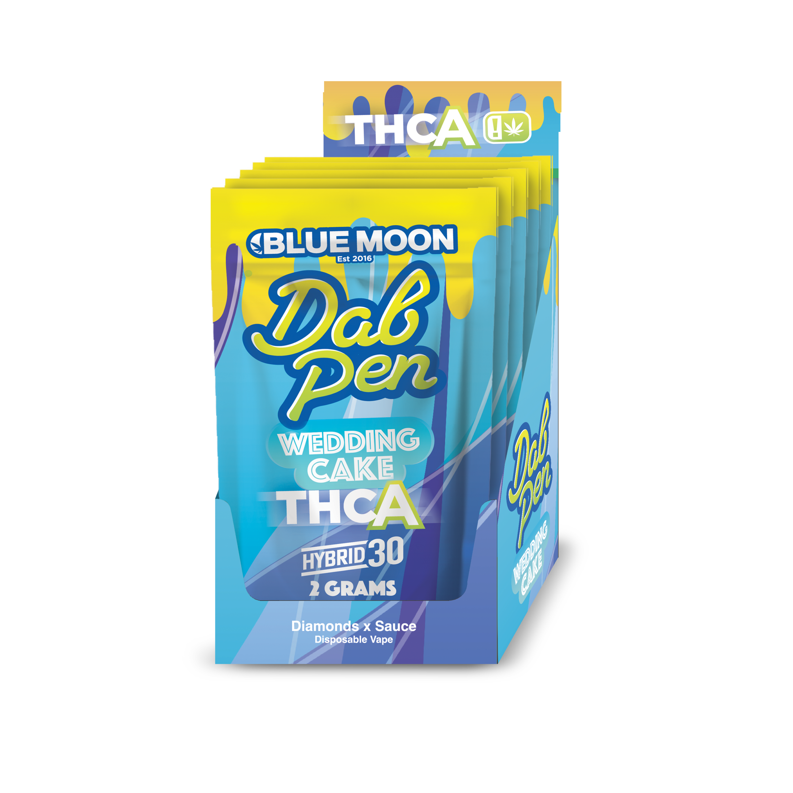 2g THC-A Dab Pen Disposable Wedding Cake – 5 pack
